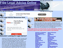 Tablet Screenshot of free-legal-advice-online.com